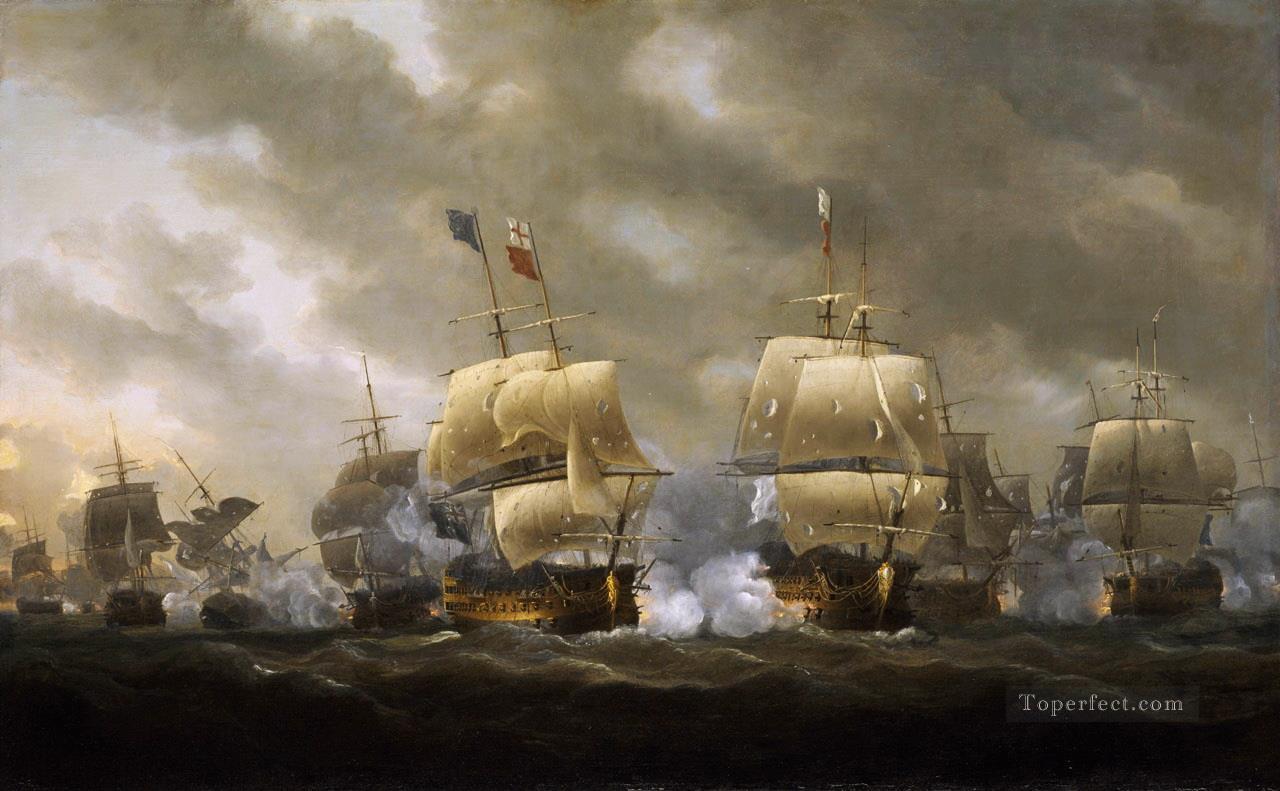 Quibcardinaux Naval Battle Oil Paintings